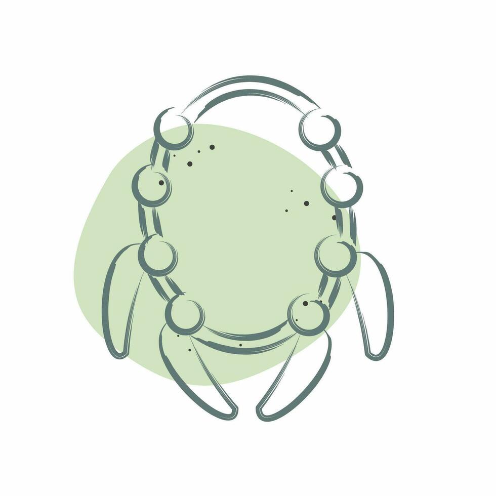 Icon Claw. related to American Indigenous symbol. Color Spot Style. simple design editable. simple illustration vector