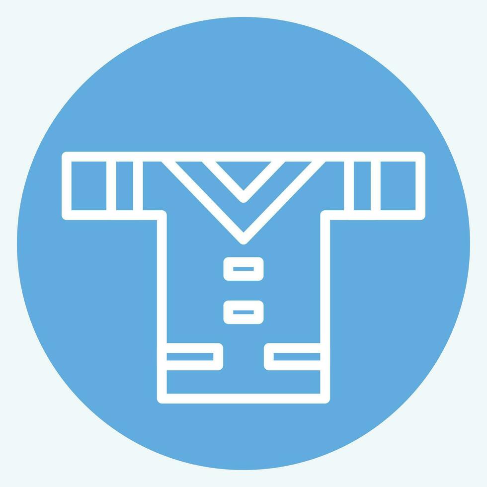 Icon Clothes. related to American Indigenous symbol. blue eyes style. simple design editable. simple illustration vector
