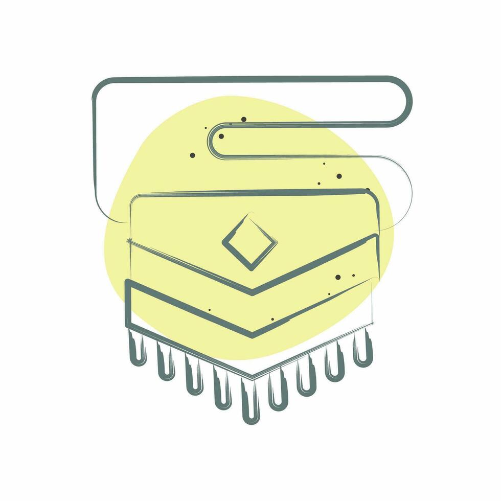 Icon Bag. related to American Indigenous symbol. Color Spot Style. simple design editable. simple illustration vector
