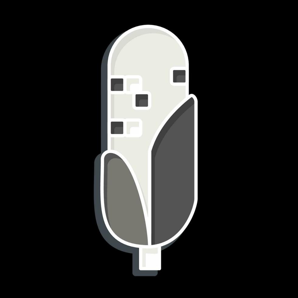Icon Corn. related to American Indigenous symbol. glossy style. simple design editable. simple illustration vector