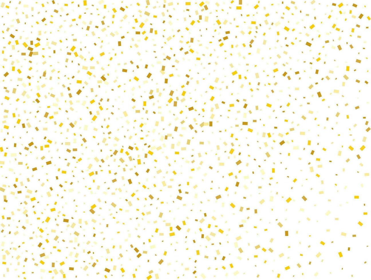 Birthday Golden Rectangles Confetti Background. Vector illustration