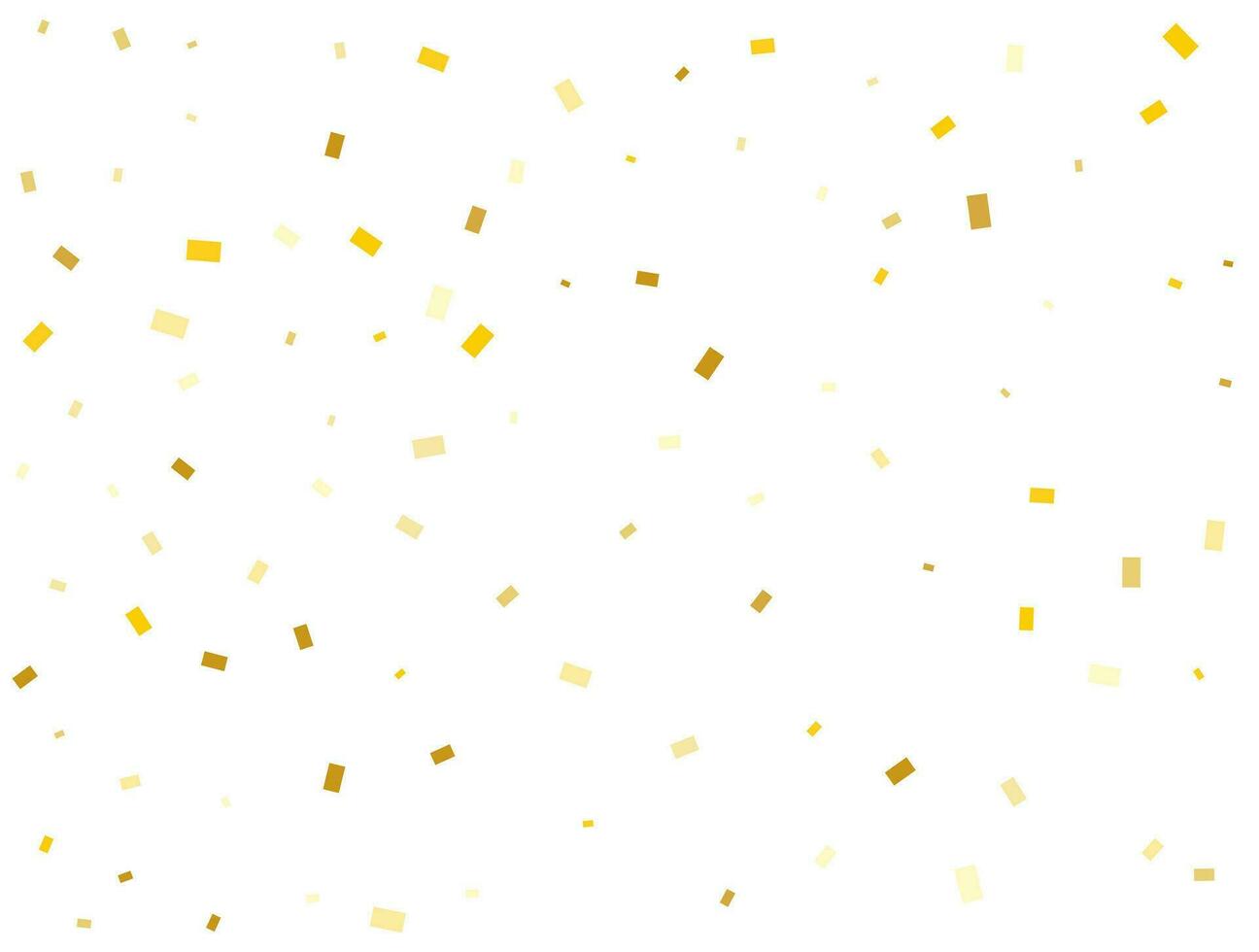 Light Golden Rectangles Confetti Background. Vector illustration