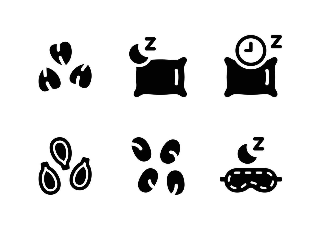 Simple Set of Healthy Living Vector Solid Icons