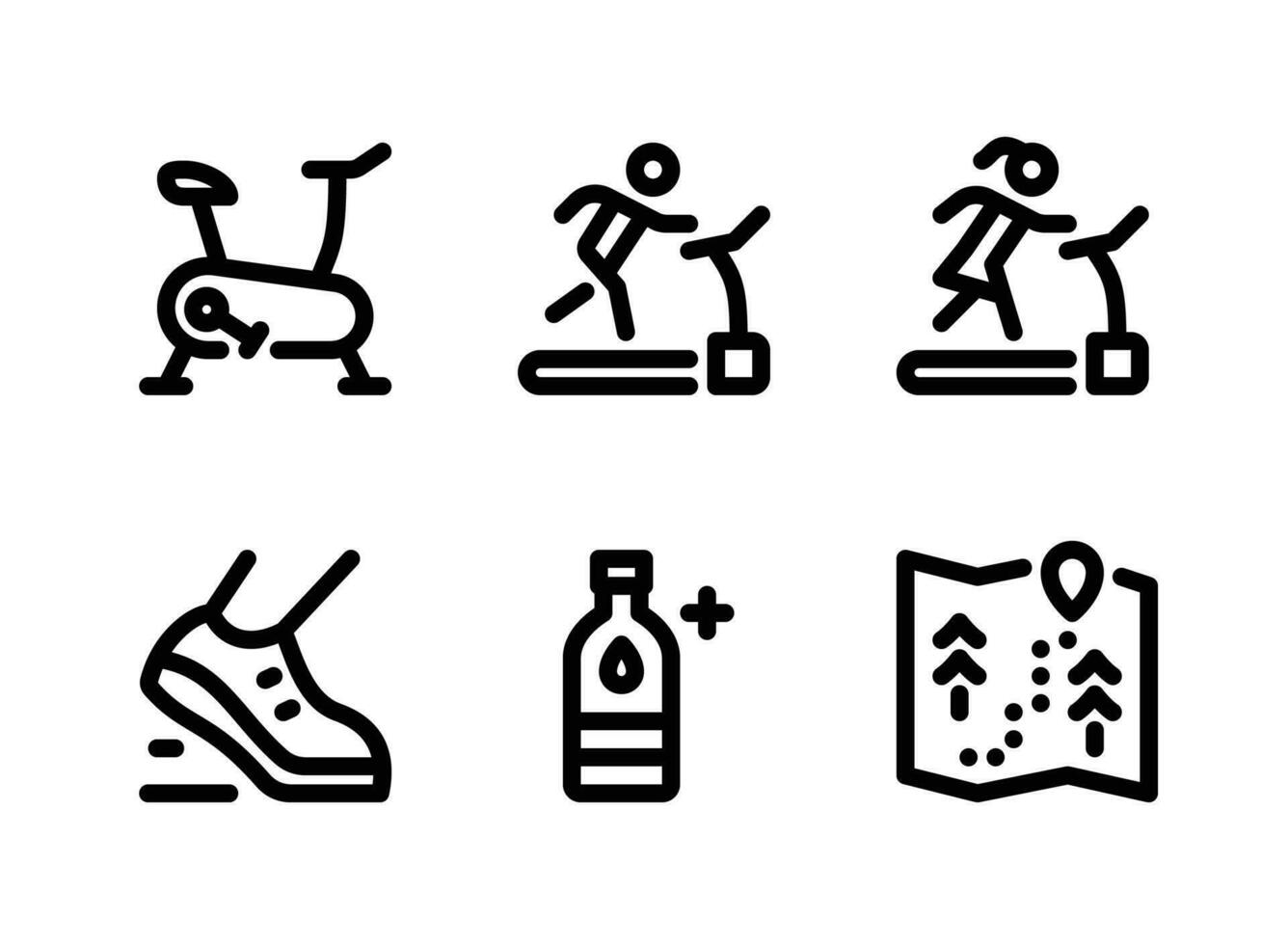 Simple Set of Healthy Living Vector Line Icons