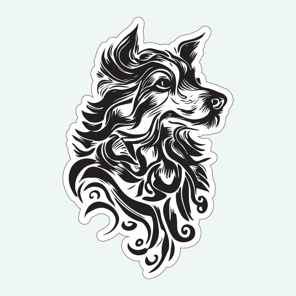 Awesome Dog stickers for dog lovers vector