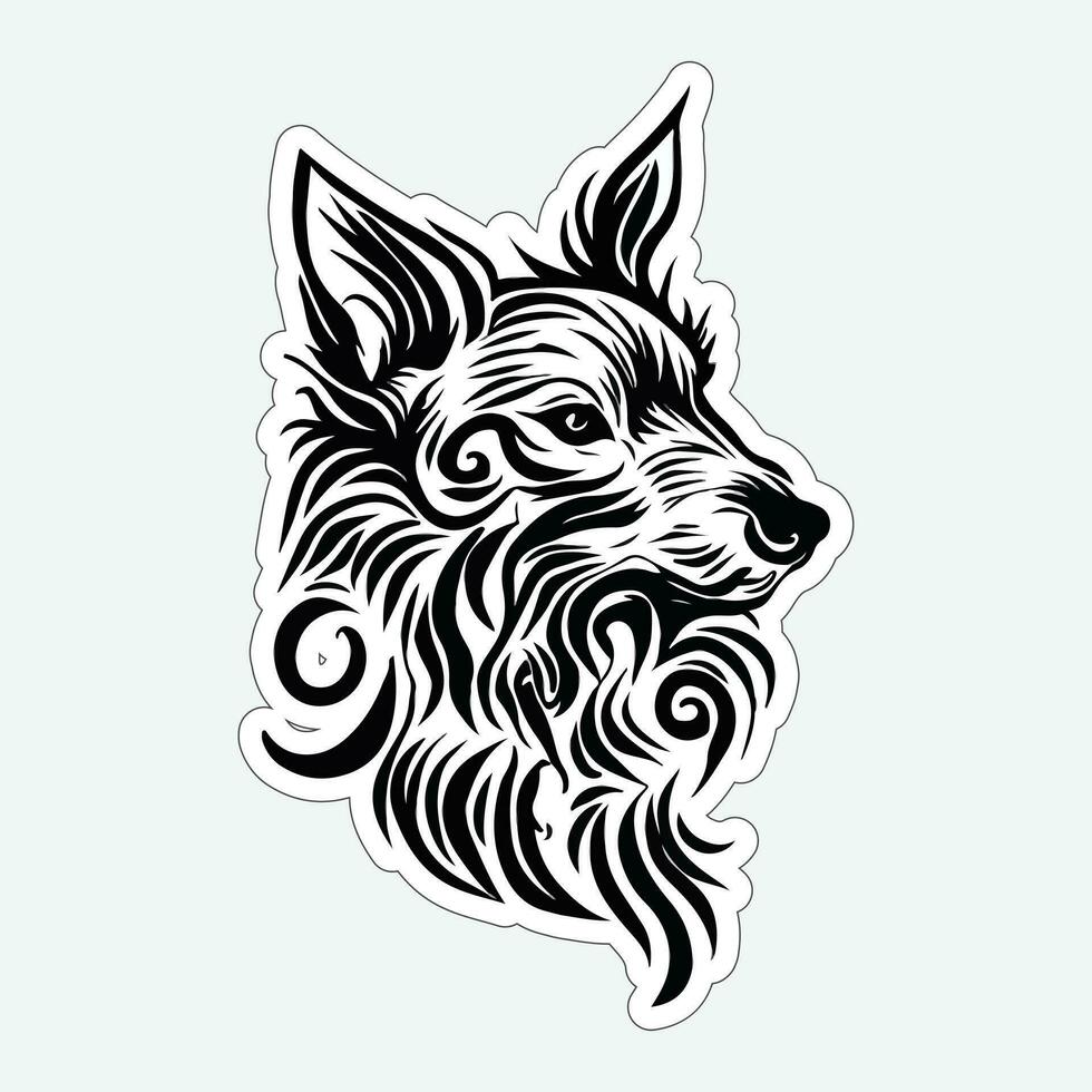 Awesome Dog stickers for dog lovers vector