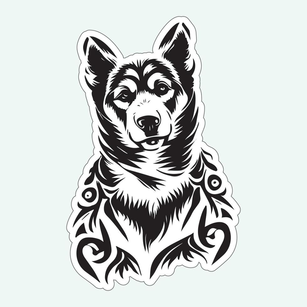 Awesome Dog stickers for dog lovers vector