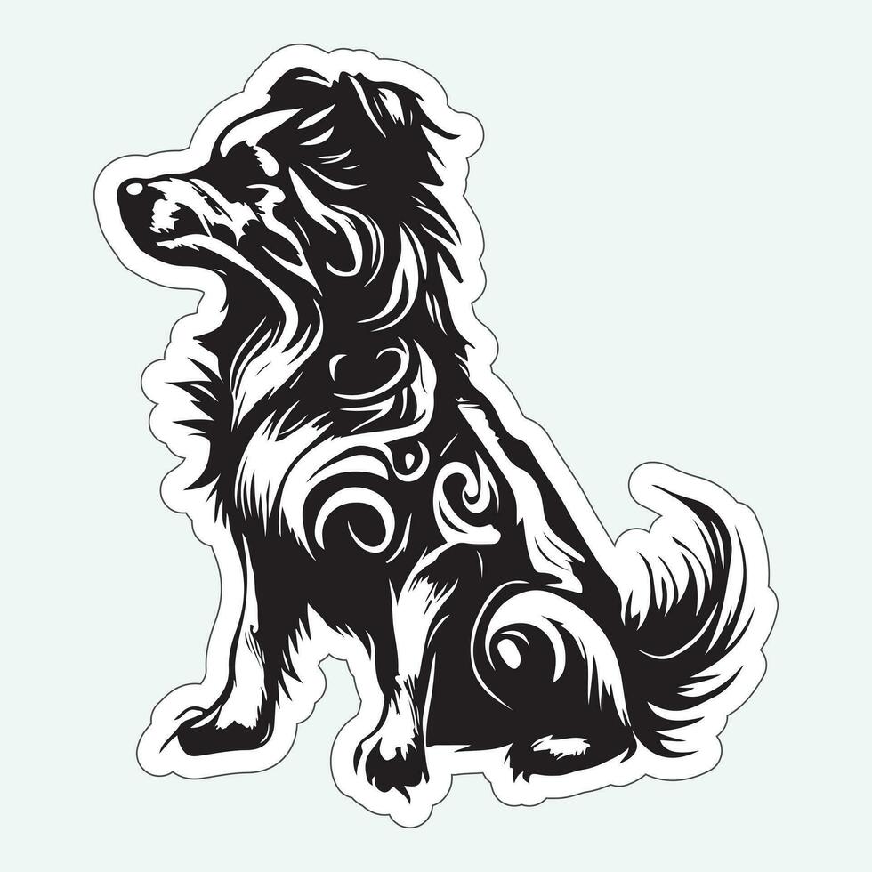 Awesome Dog stickers for dog lovers vector