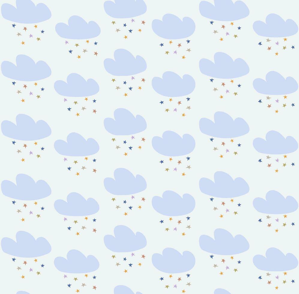 Seamless patterns, hand-drawn used for fabric, textile, print, background and decorative wallpaper vector