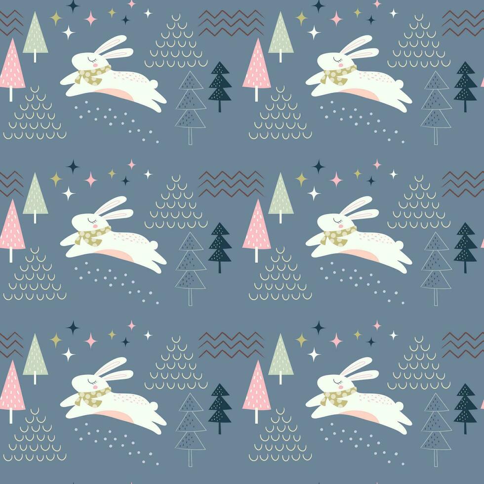 Seamless animal pattern vector