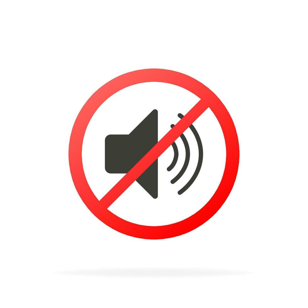 No sound vector phone sign. Vector illustration.