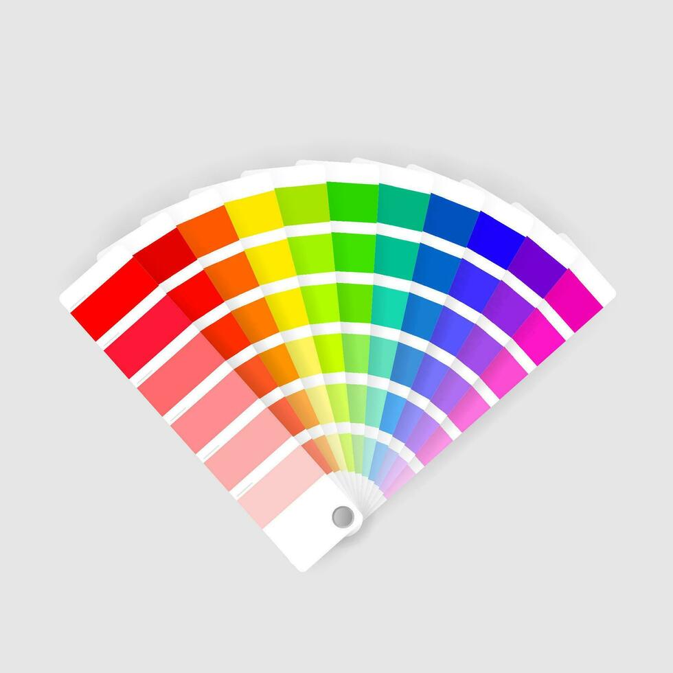 Color palette guide on transparent background vector