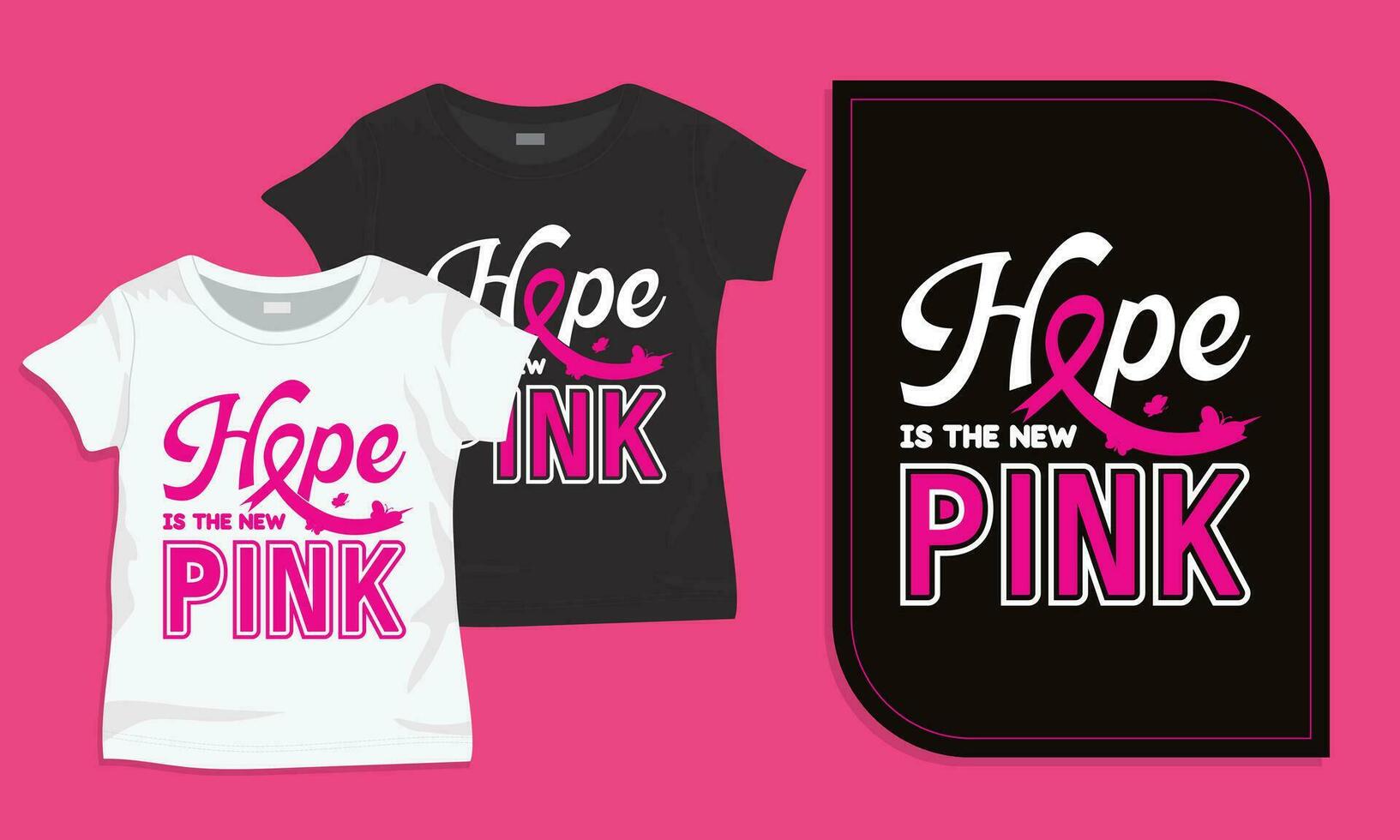 esperanza es el nuevo rosado camiseta modelo vector