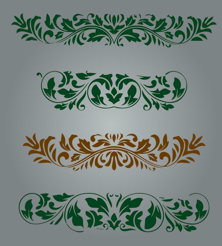 vintage vector design vines and embroidery
