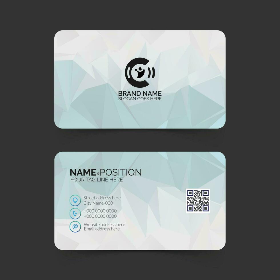 Modern classic business card design vector