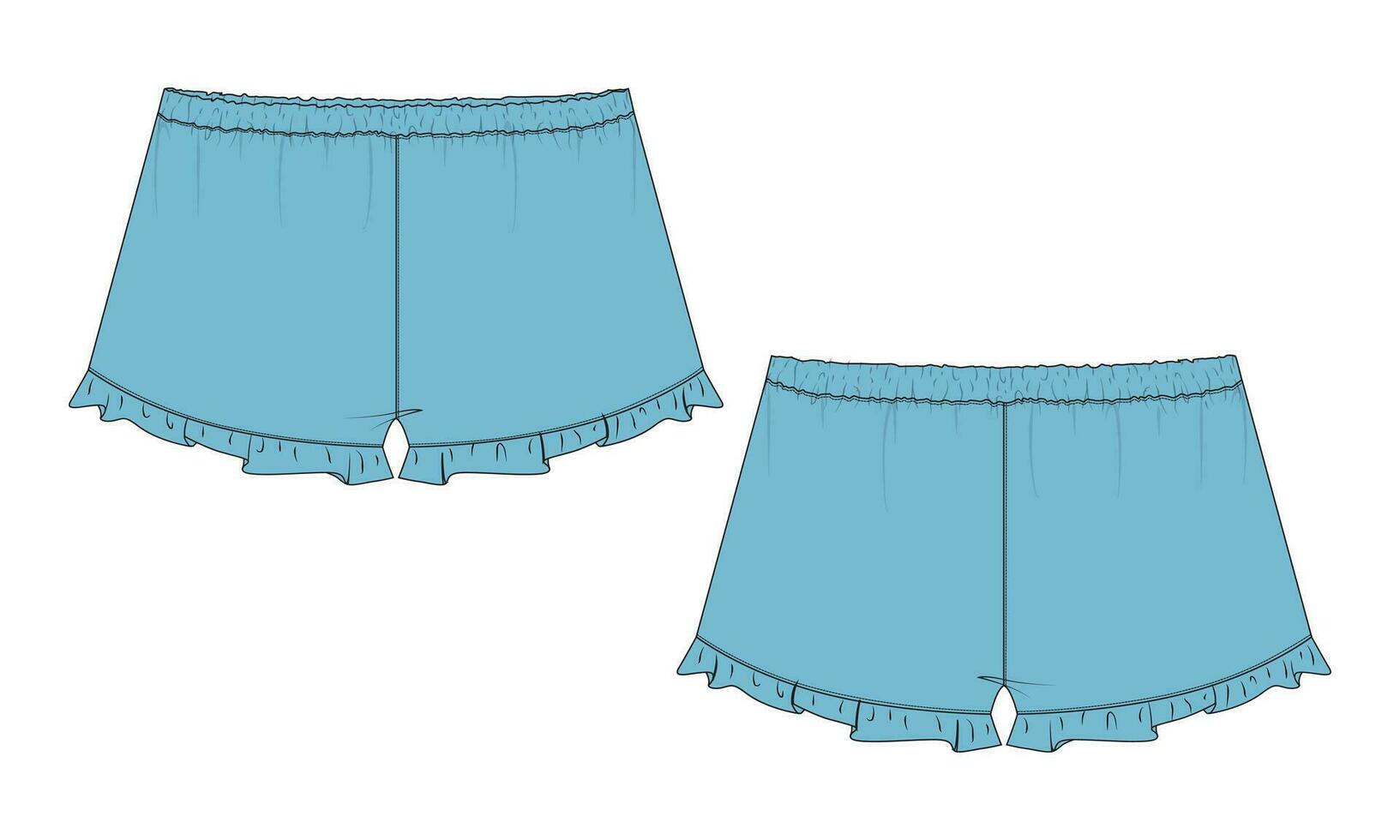 Shorts vector illustration template for kids