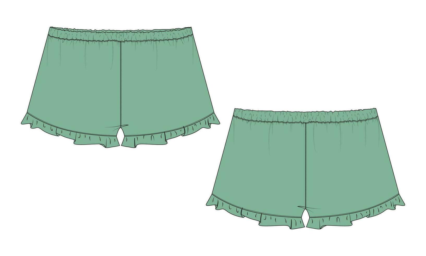 Shorts vector illustration template for kids