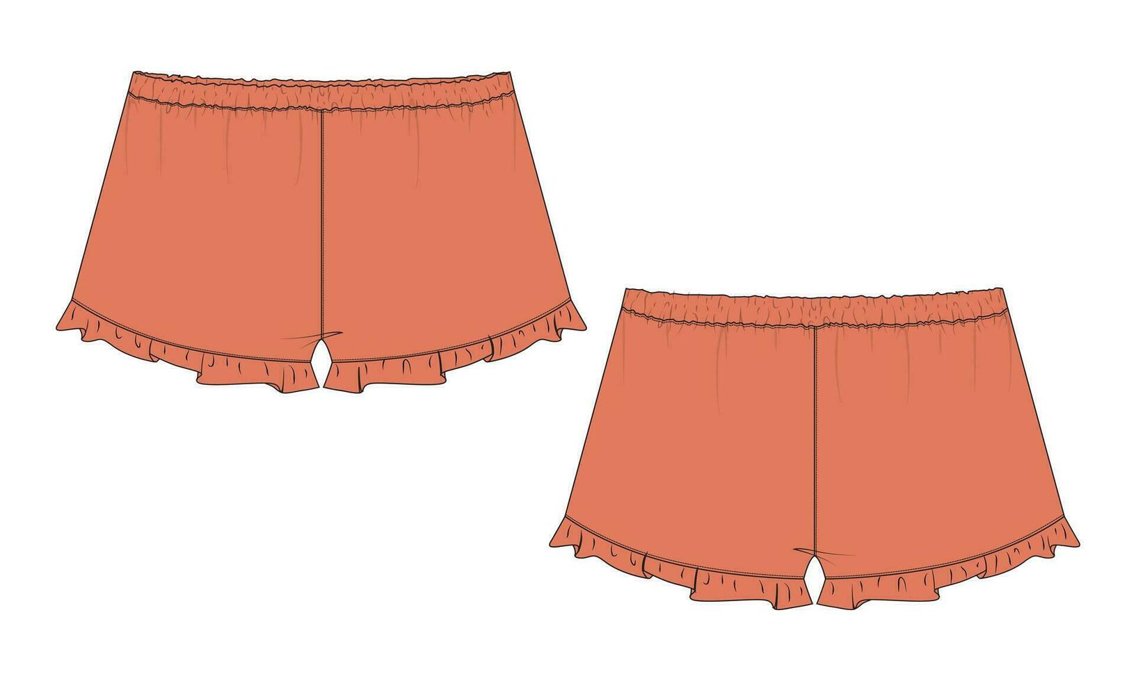 Shorts vector illustration template for kids