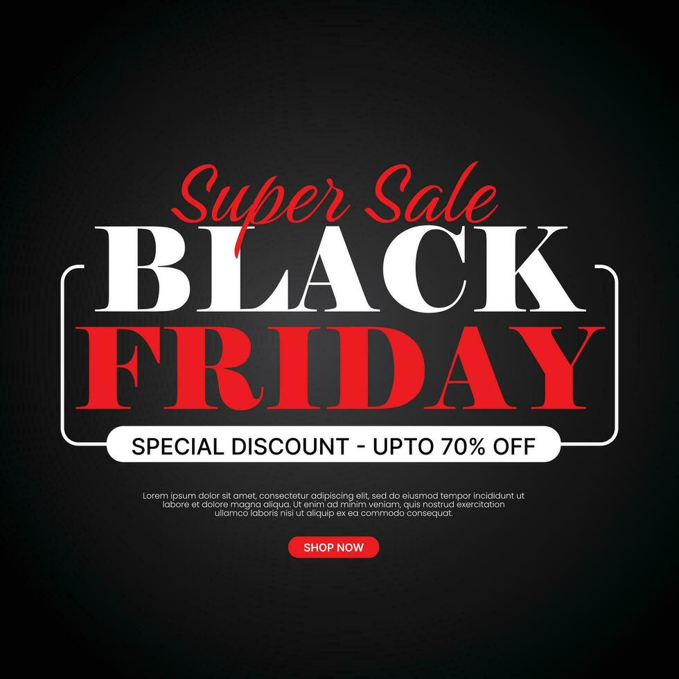 Black friday sale social media post banner eps vector file Black. friday sale promotion