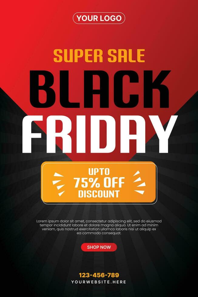 Black friday sale social media post banner eps vector file Black. friday sale promotion