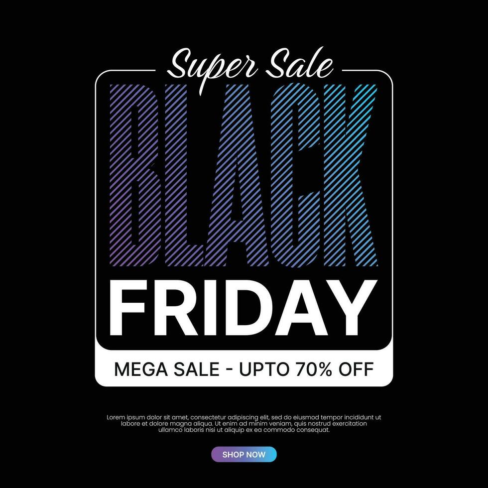 Black friday sale social media post banner eps vector file Black. friday sale promotion