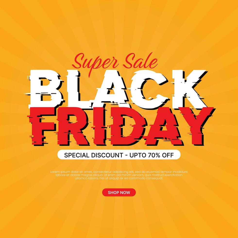 Black friday sale social media post banner eps vector file Black. friday sale promotion