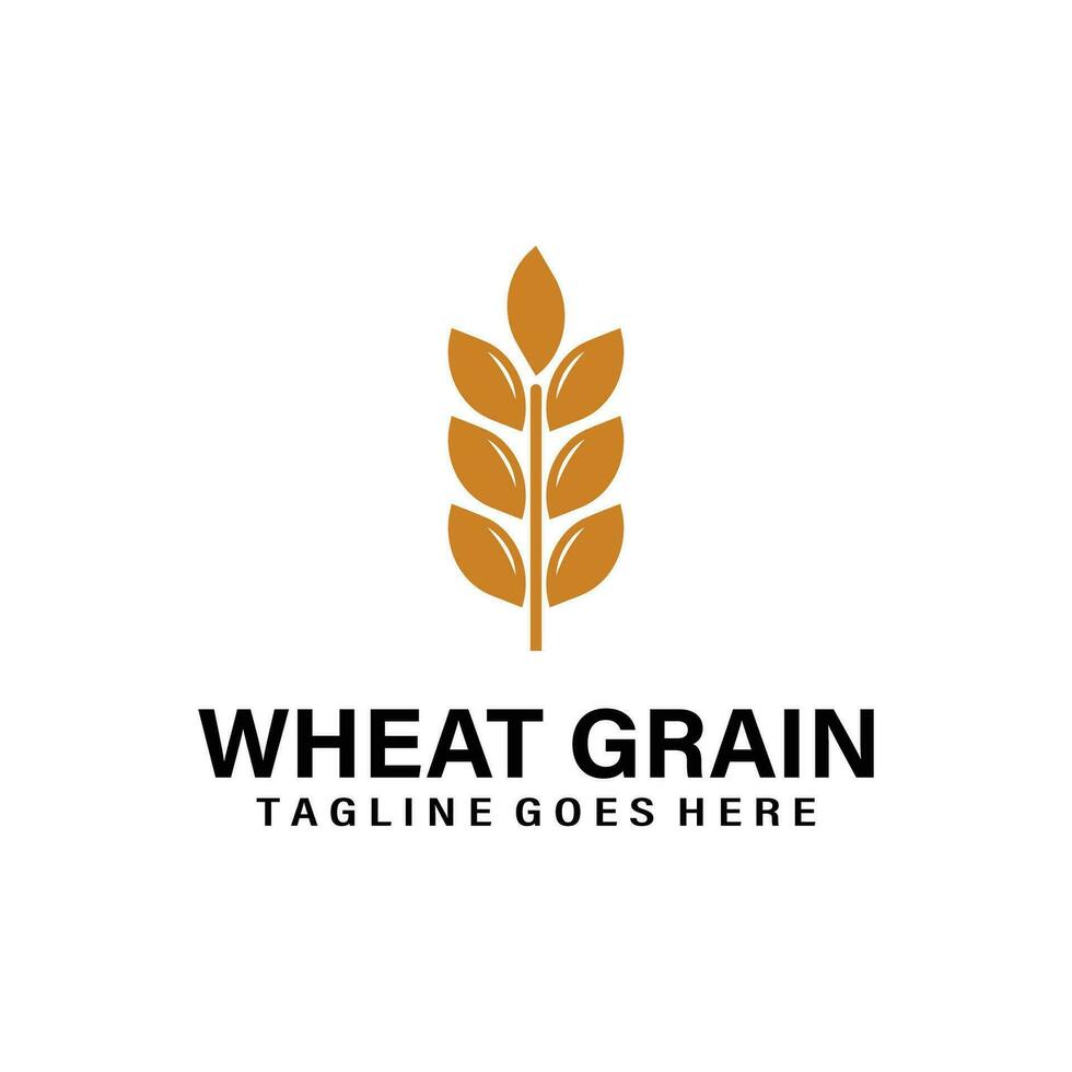 wheat grain logo icon vector isolated