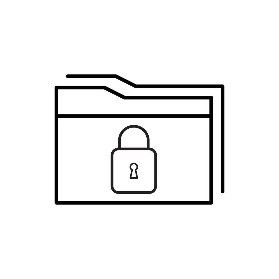 Document icon isolated on white background. Folder symbol modern, simple, vector, icon for website design, mobile app, ui. Vector Illustration