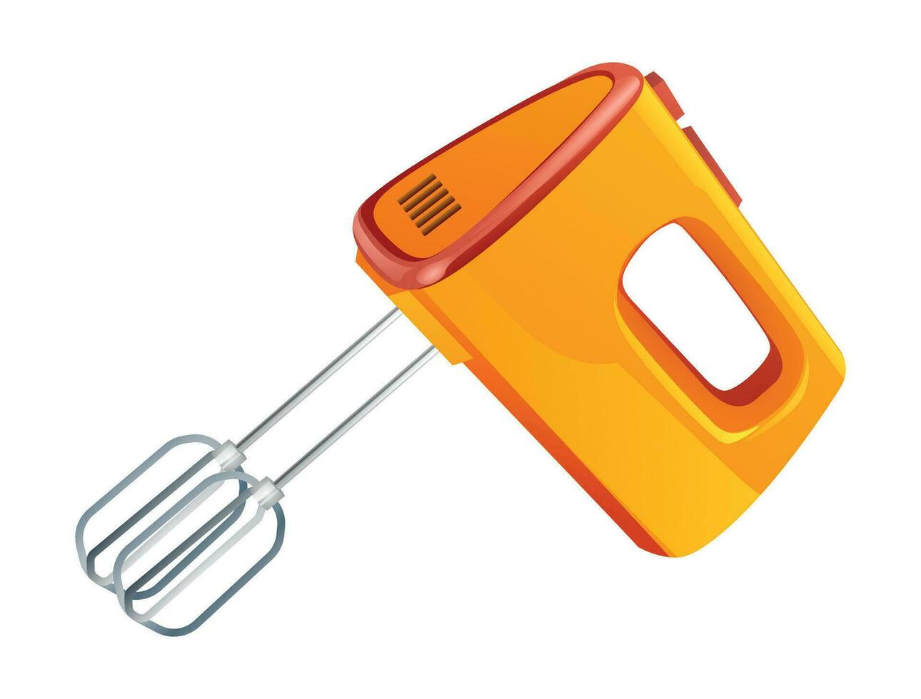 Kitchen mixer vector cartoon illustration isolated on white background