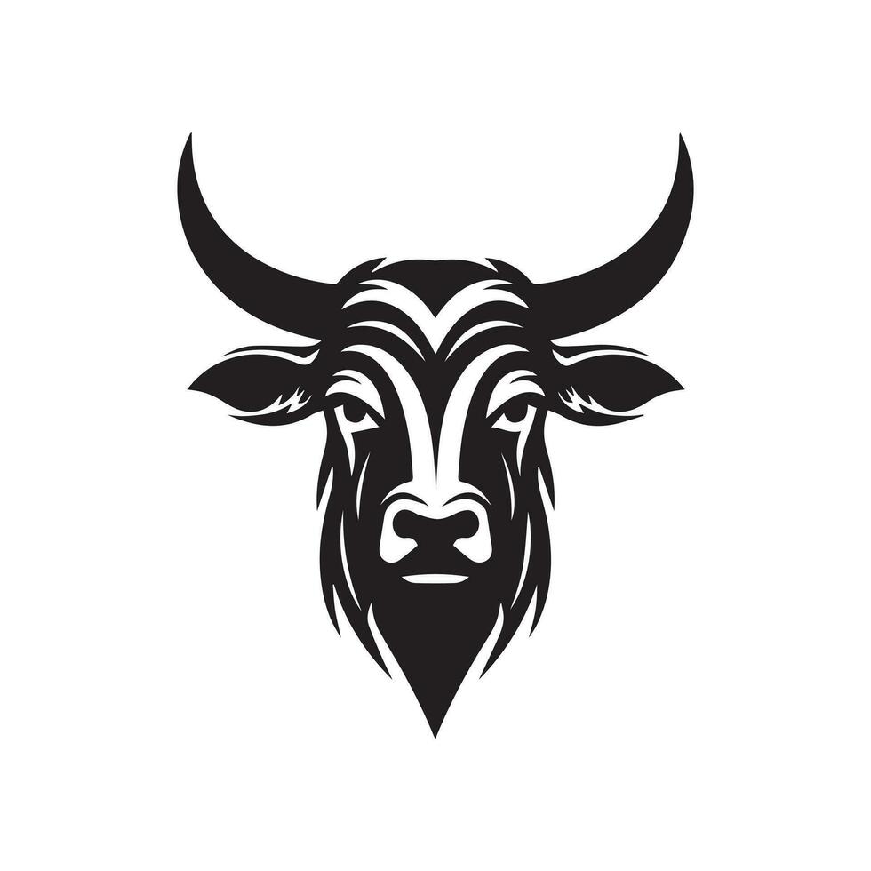 Bull Logo Design Illustration vector