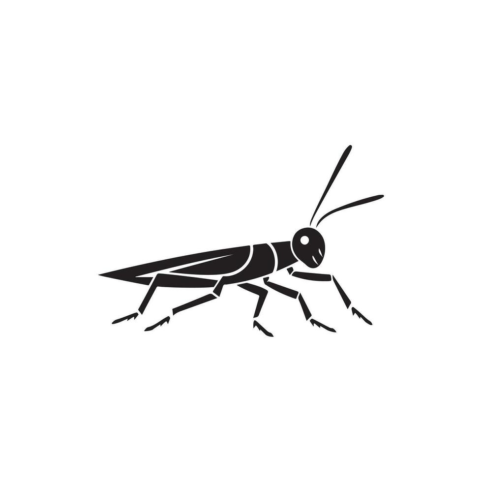 Modern Minimalist Grasshopper Logo vector