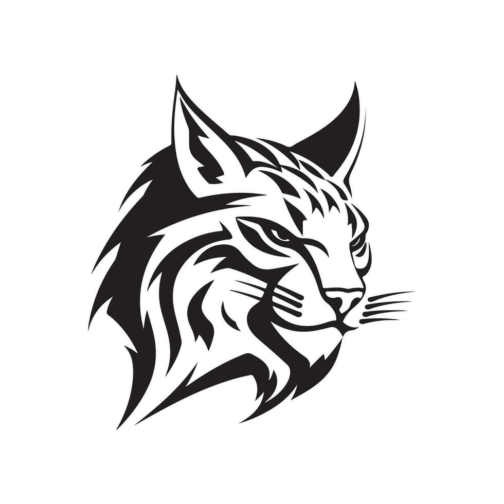 moderno lince silueta logo vector