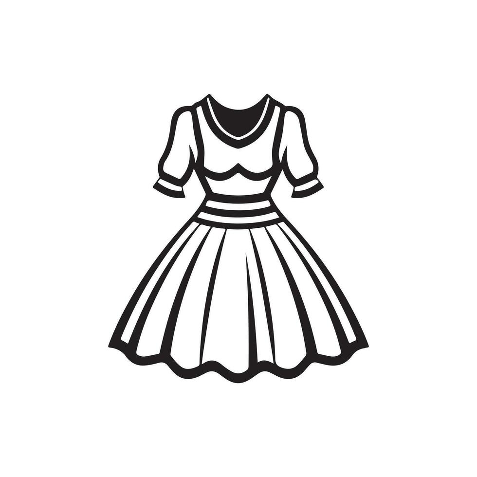 vestido silueta logo vector