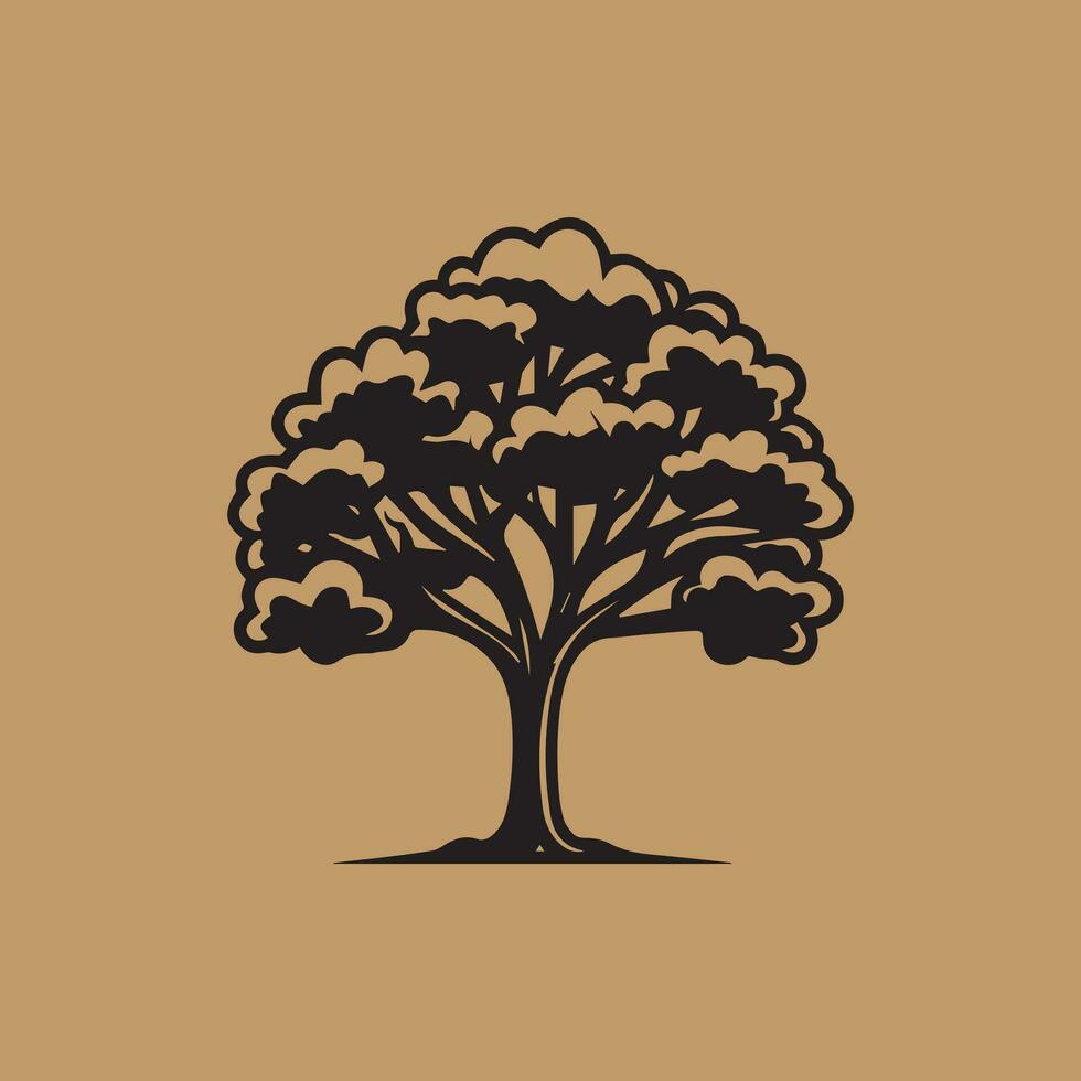 logo de vector de arbol