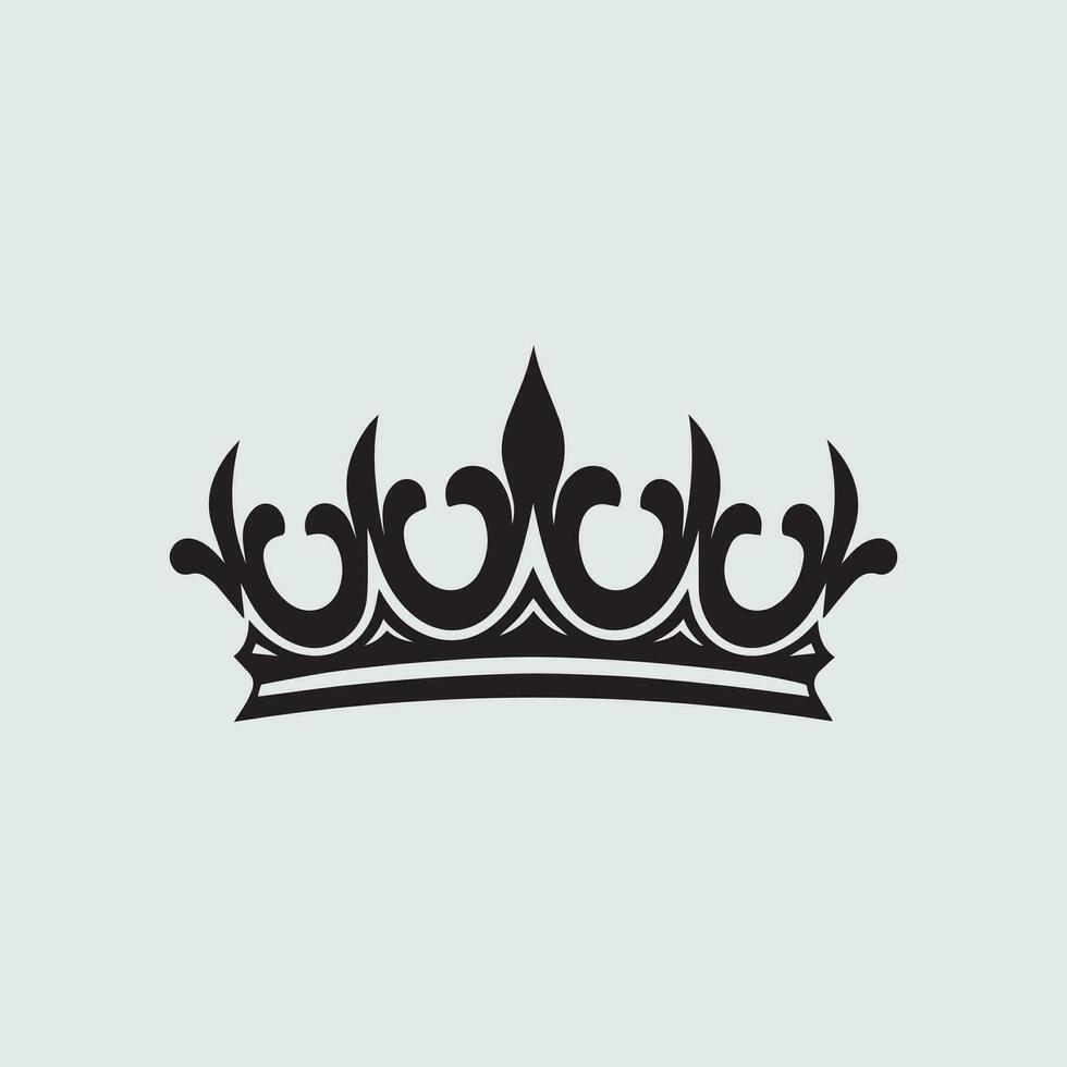 Crown Silhouette Logo vector