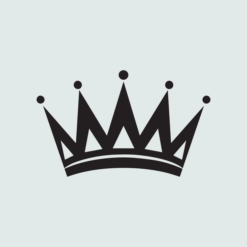 Crown Silhouette Logo vector