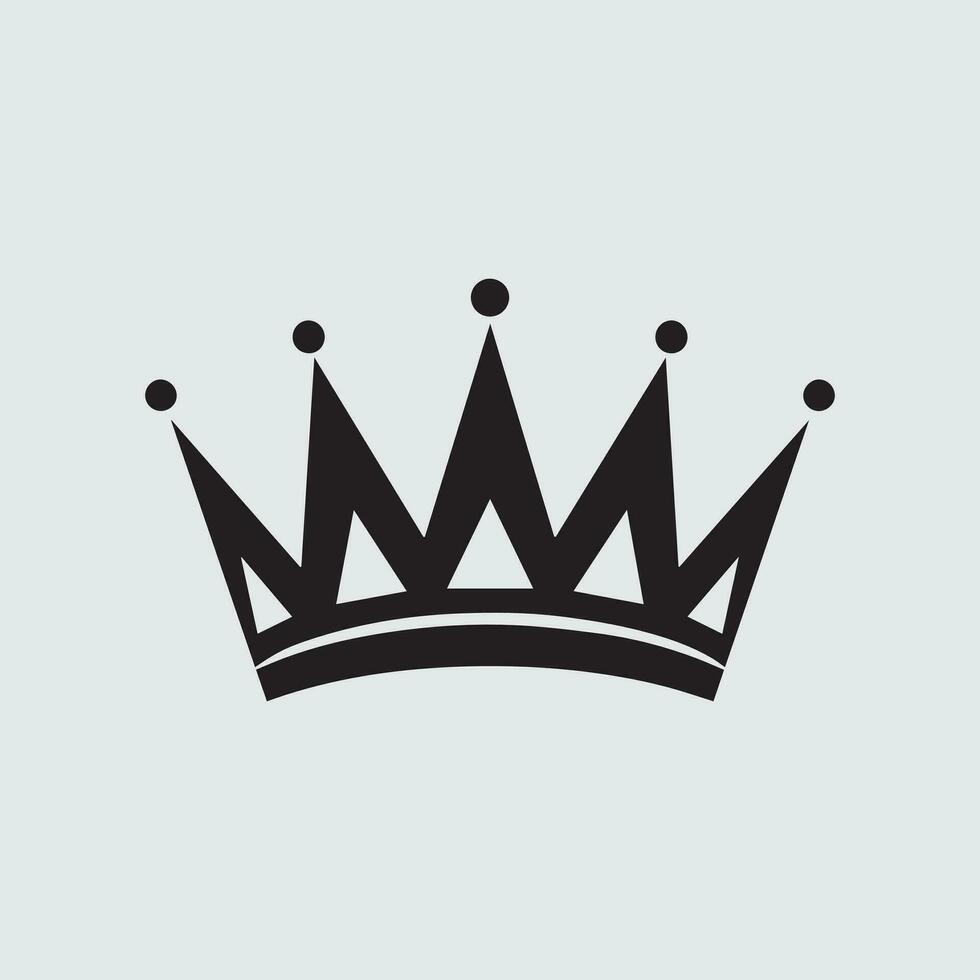 Crown Silhouette Logo vector