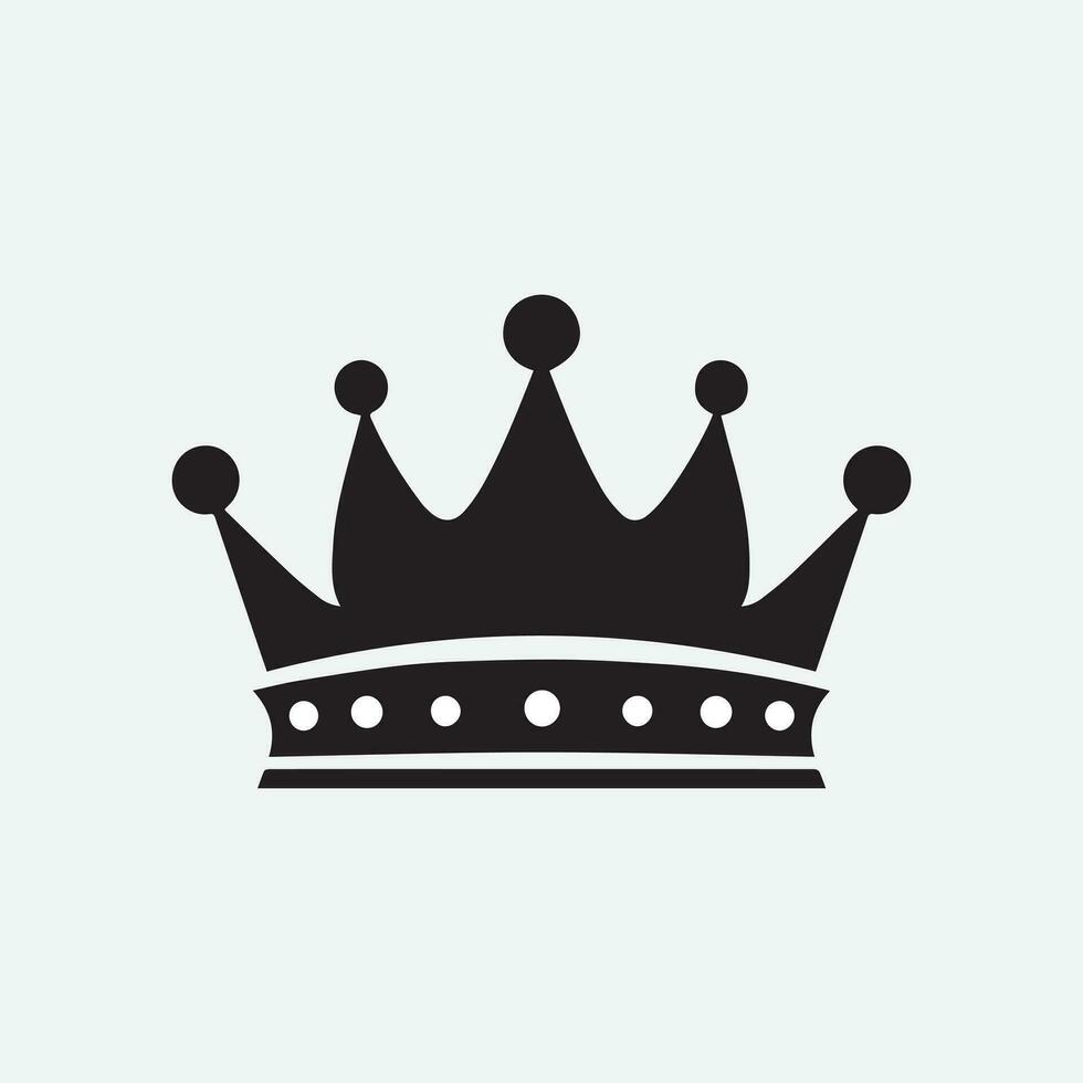 Crown Silhouette Logo vector