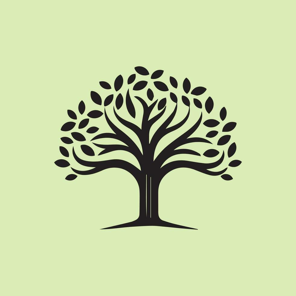 logo de vector de arbol