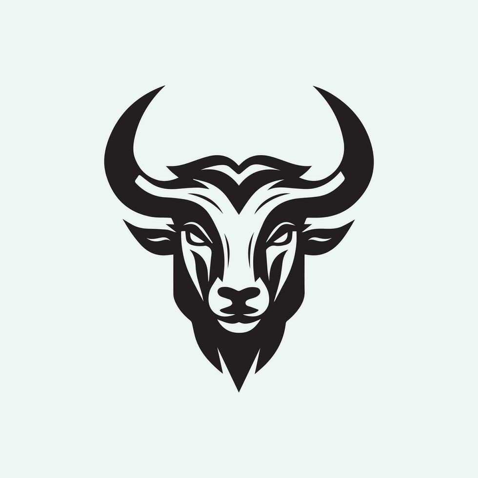 Bull Logo Design Illustration vector