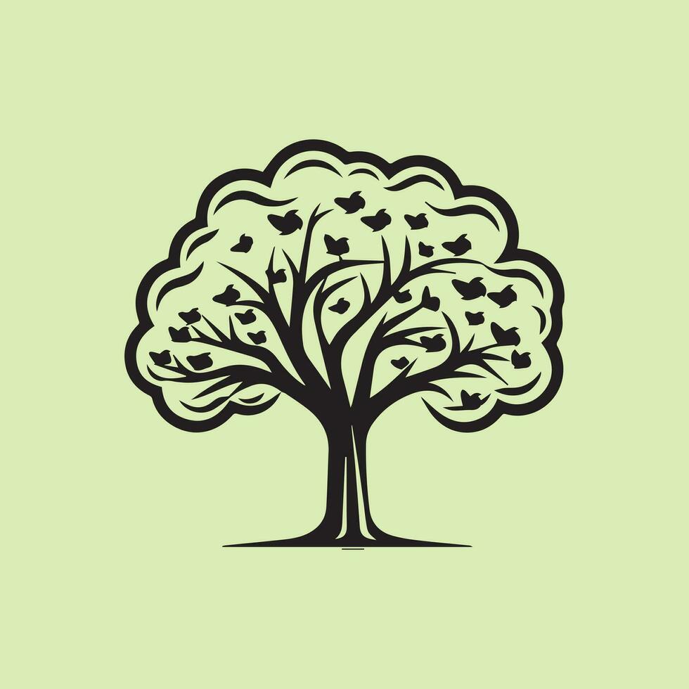 logo de vector de arbol