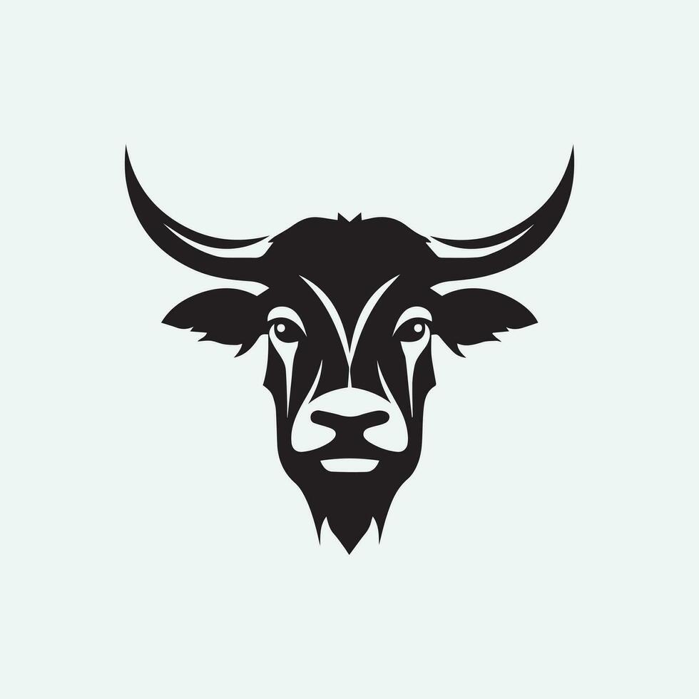 Bull Logo Design Illustration vector