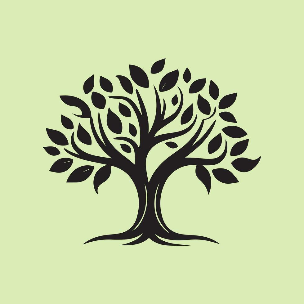 logo de vector de arbol