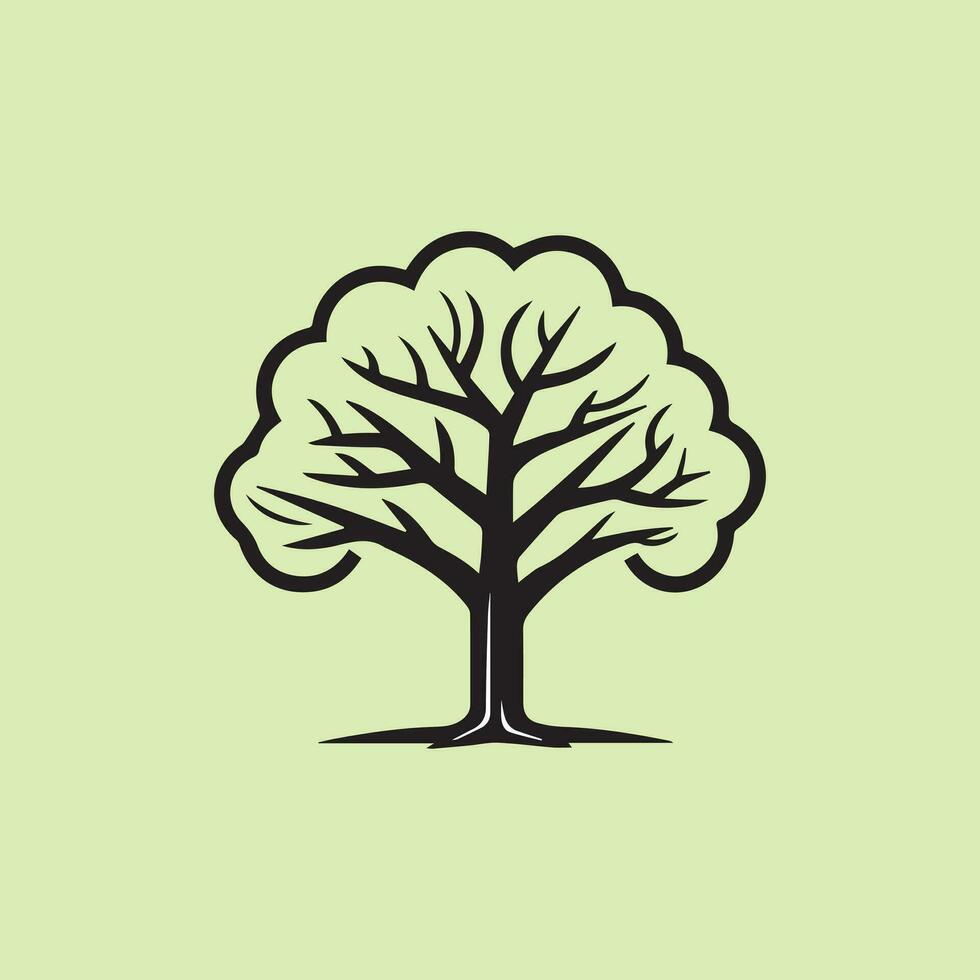 logo de vector de arbol