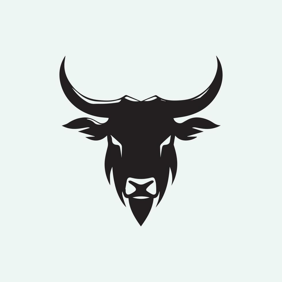 Bull Logo Design Illustration vector