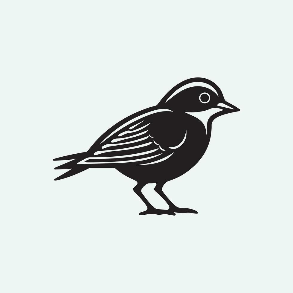 pájaro moderno logo diseño vector