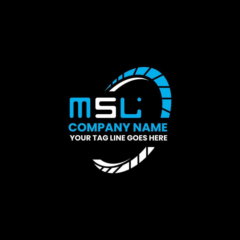 MSL letter logo creative design with vector graphic, MSL simple and modern logo. MSL luxurious alphabet design