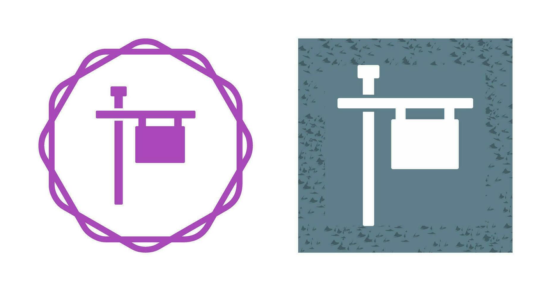 Post Sign Vector Icon