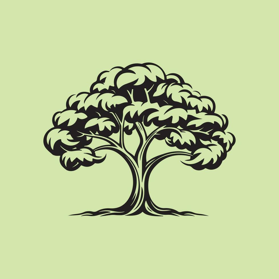 Minimal Tree Logo vector