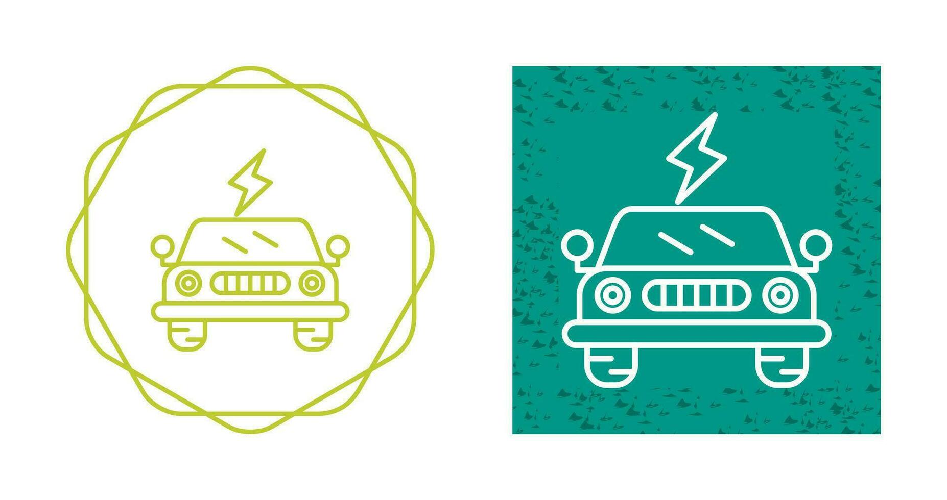 Electric Car Vector Icon